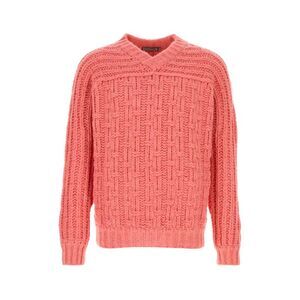 Canali Men Salmon Alpaca Blend Sweater